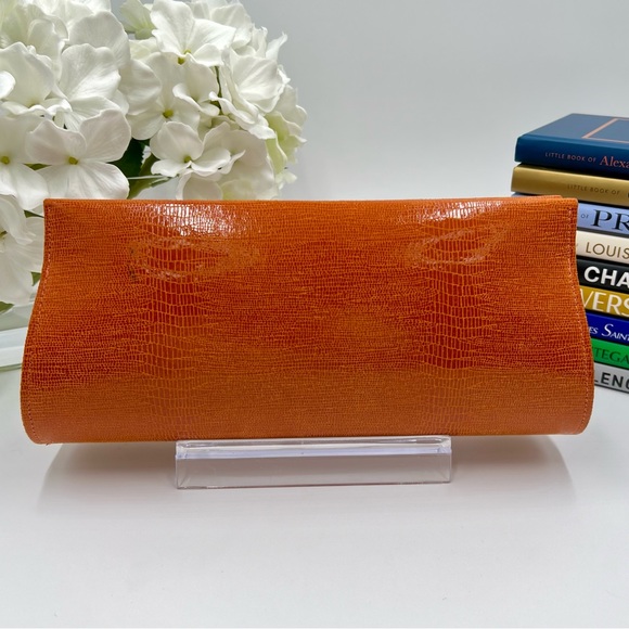 VGUC Michelle LaLonde Orange Clutch/Shoulder Bag - Picture 2 of 10